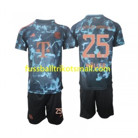 Fußballtrikots Bayern München Muller 25 Kinder 2024-2025 Kurzarm Auswärts-trikot kaufen